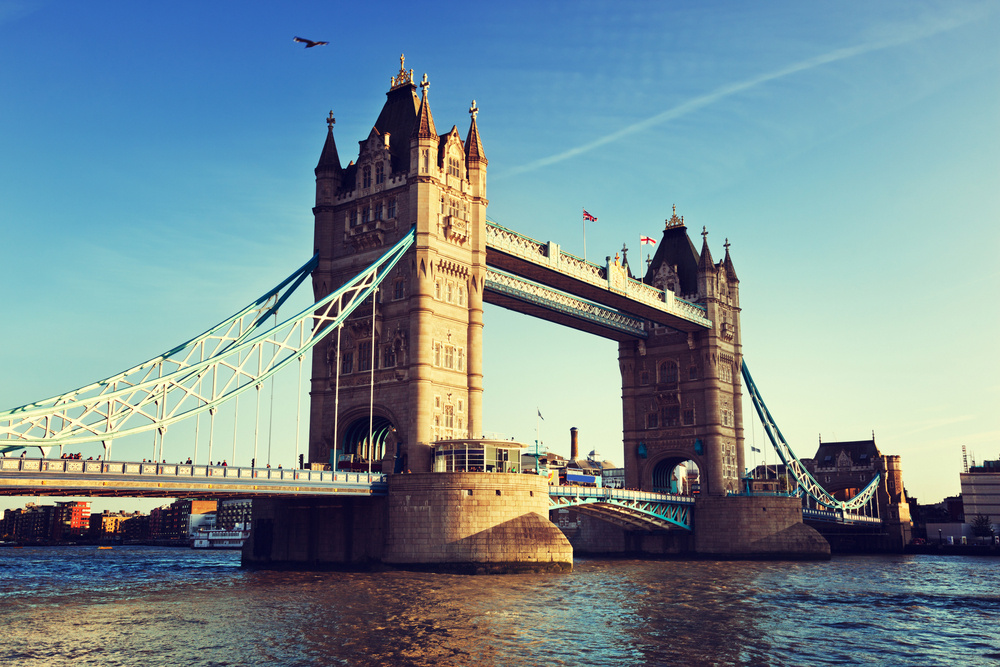 Tower Bridge in London, UK